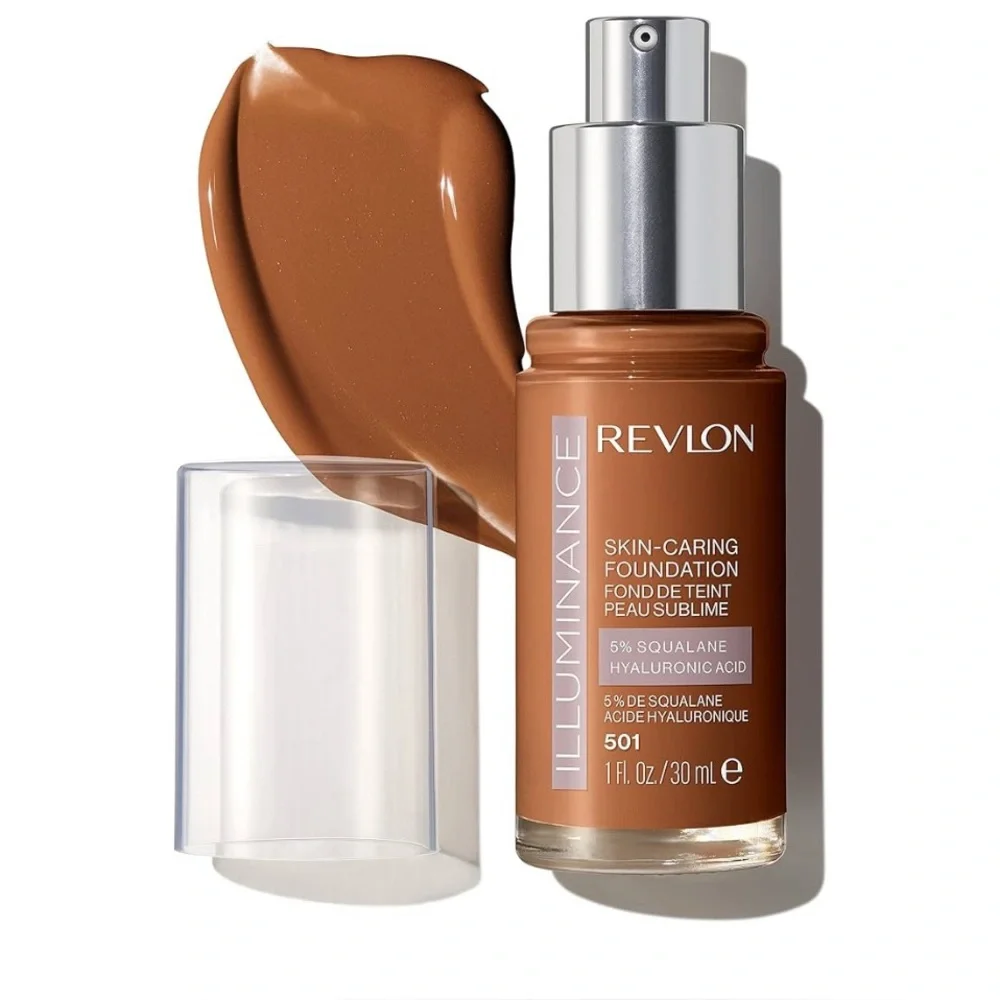 NEW Revlon Illuminance Skin-Caring Liquid Foundation - ‎ 501 Toasted Carmel